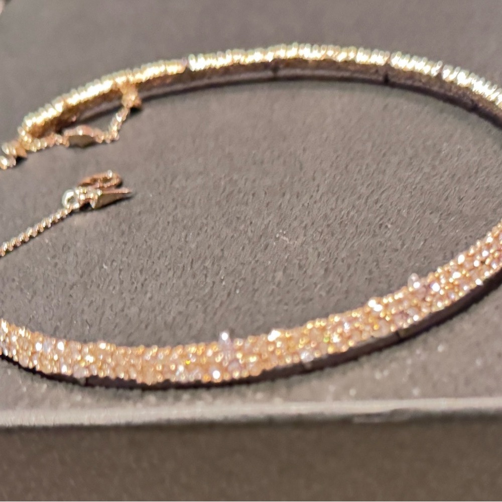 Alexis Bittar Gold Textured Necklace - Picture 2 of 7